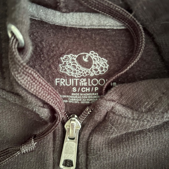 Bundle of 3 Zip Up Sweatshirts Hanes and Fruit of The Loom - Picture 4 of 6